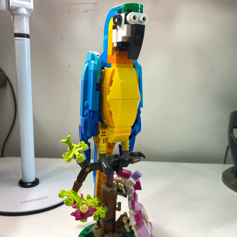 Lego Creator 3 in 1 Exotic Parrot Building Toy Set 31136